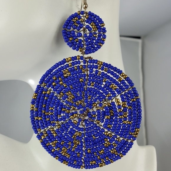 Handmade Jewelry - African (Kenyan) Handmade Earrings, Maasai Beads